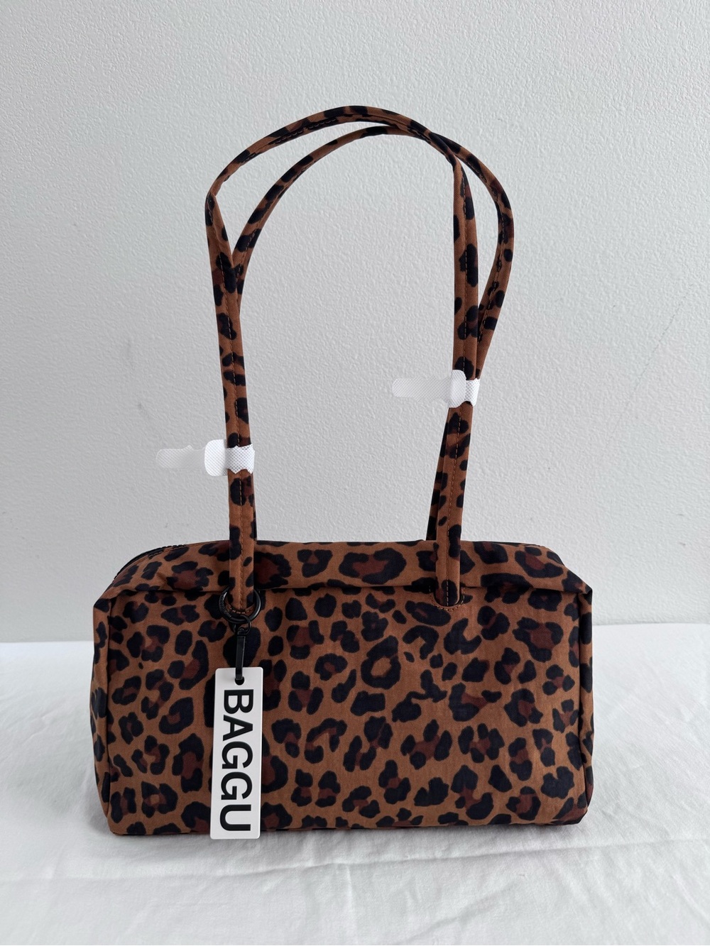 NWT Baggu Nylon Bowler Bag Leopard
